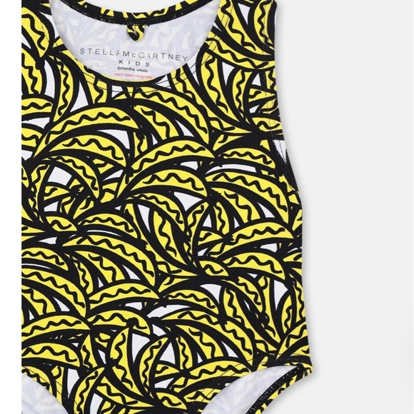 Stella McCartney Kids Yellow and Black Swimsuit - Picture 3 of 7